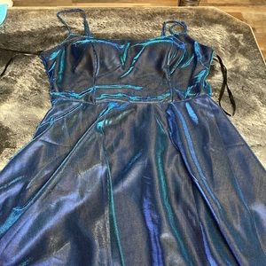 Never worn blue metallic dress by b smart